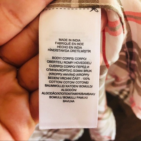 Ralph Lauren NWT Plaid-Print Cotton Button-Up Shirt Women's Size 1X - Picture 8 of 9